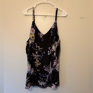 Torrid Sophie Black and Purple Floral Camisole, Size 4X Women’s Plus
